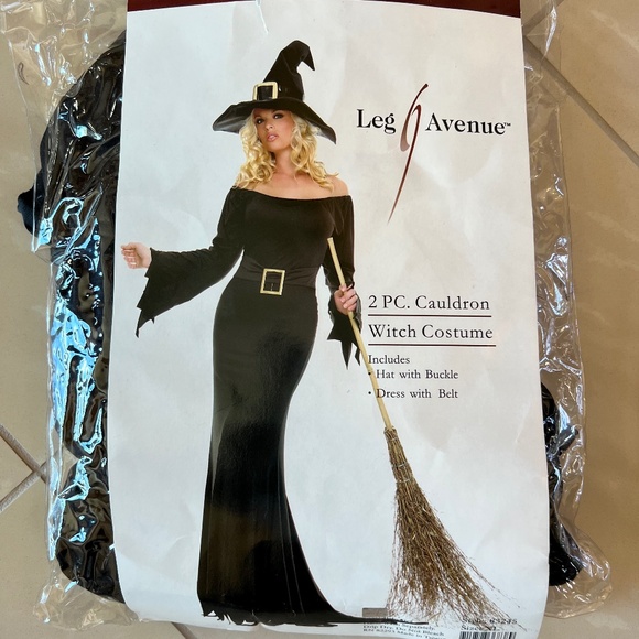 Cauldron Witch Costume 2 piece Leg Avenue size XL - Picture 1 of 8
